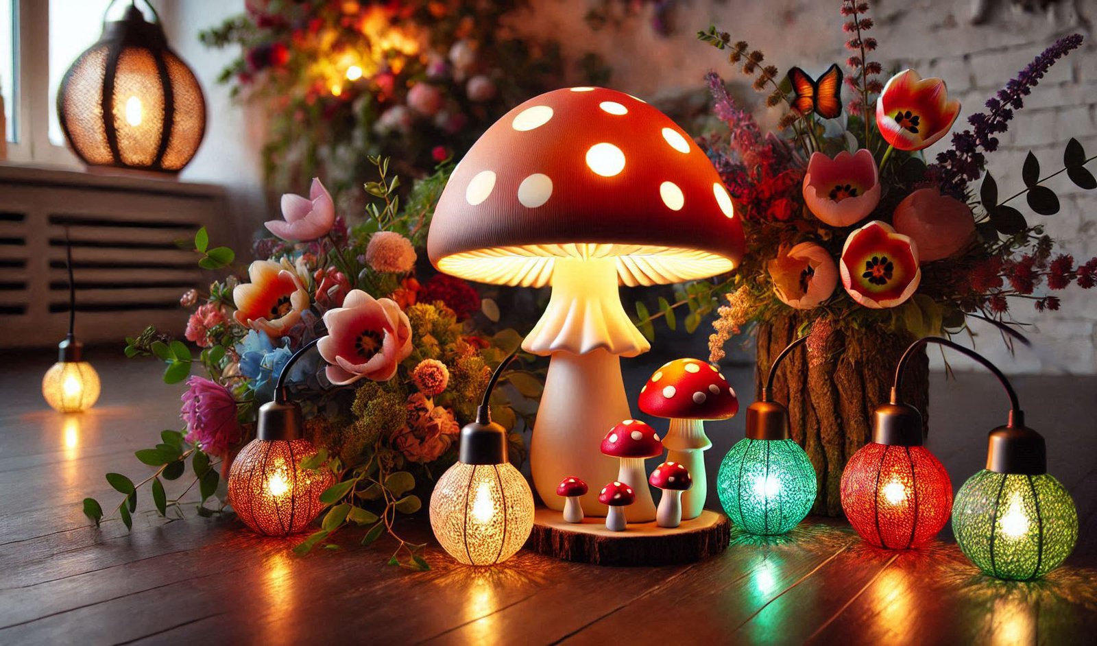 mushroom lamp