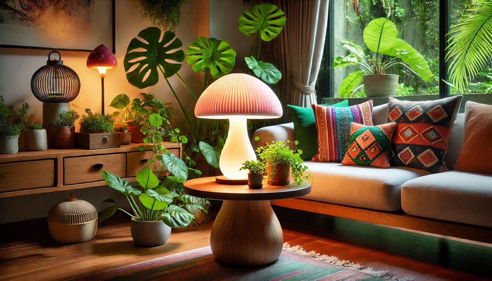 Mushroom Lamp home
